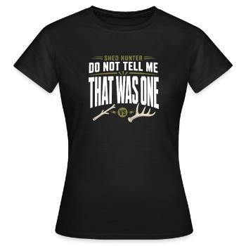 Schuppen-jagd-schuppen-jäger-geweih-jagd-weißwedel - Frauen T-Shirt - Schwarz - Vorne - AI Model Female 172 dark (172cm)