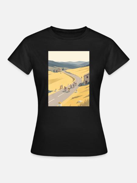 Quiet Breakaway — Radfahrer-Erinnerung - Frauen T-Shirt - Schwarz