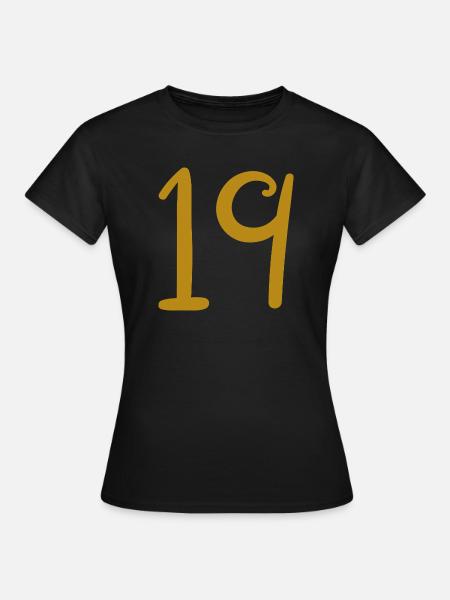 19 - Frauen T-Shirt - Schwarz