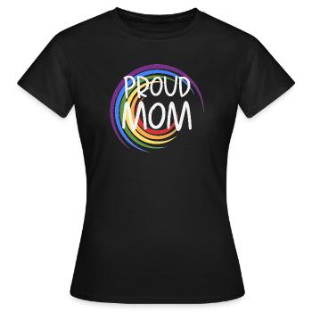 Proud Mom Rainbow - Women's T-Shirt - black - Front - AI Model Female 172 dark (172cm)