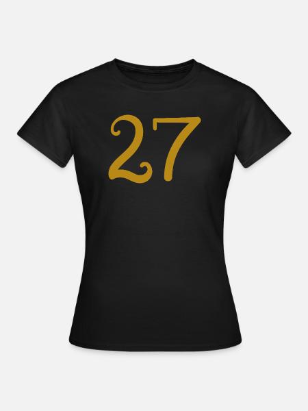 27 - Frauen T-Shirt - Schwarz