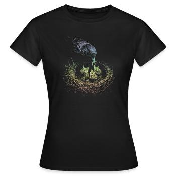 Blackbird - Women's T-Shirt - black - Front - AI Model Female 172 dark (172cm)
