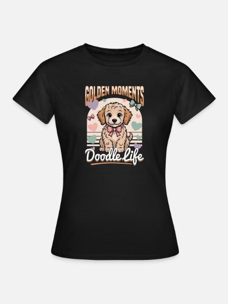 Goldendoodle Dog Breed - Frauen T-Shirt - Schwarz