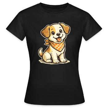 canine - Women's T-Shirt - black - Front - AI Model Female 172 dark (172cm)