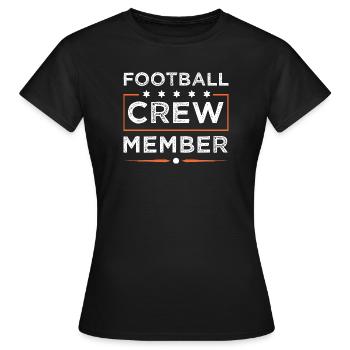 Équipe de football - T-shirt Femme - noir - Devant - AI Model Female 172 dark (172cm)