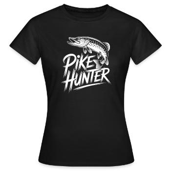 Raubfisch Angler - Frauen T-Shirt - Schwarz - Vorne - AI Model Female 172 dark (172cm)