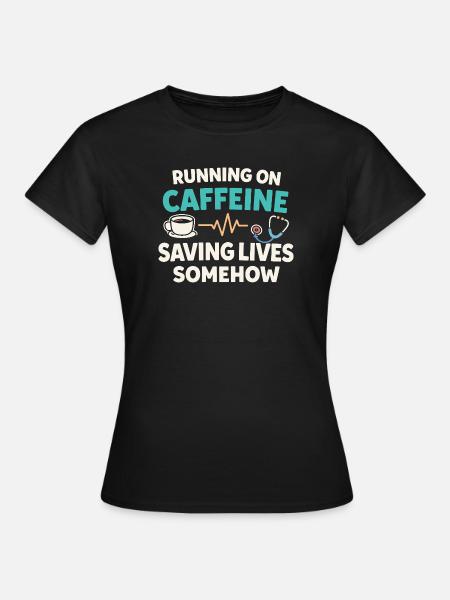 Nachtschicht-krankenschwester, Müde - Frauen T-Shirt - Schwarz