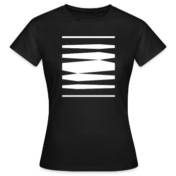 Bold Stripes design - Women's T-Shirt - black - Front - AI Model Female 172 dark (172cm)