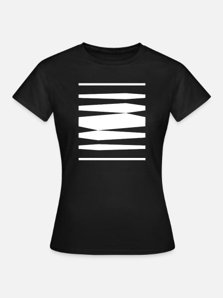 Bold Stripes-Design - Frauen T-Shirt - Schwarz