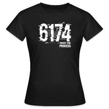 6174 Mathématiques du bug constant de Kaprekar - T-shirt Femme - noir - Devant - AI Model Female 172 dark (172cm)
