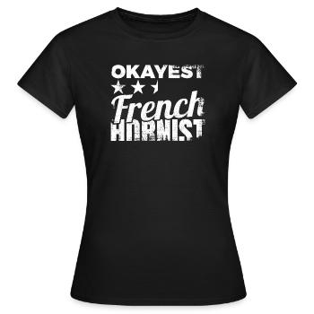 Coriste moyen - T-shirt Femme - noir - Devant - AI Model Female 172 dark (172cm)