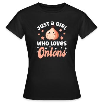 onion - Women's T-Shirt - black - Front - AI Model Female 172 dark (172cm)