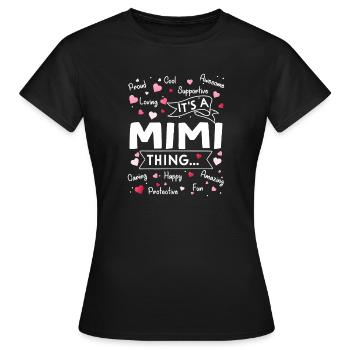 Das ist eine Mimi-Sache - Frauen T-Shirt - Schwarz - Vorne - AI Model Female 172 dark (172cm)