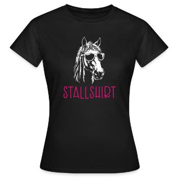 Stable shirt - Women's T-Shirt - black - Front - AI Model Female 172 dark (172cm)
