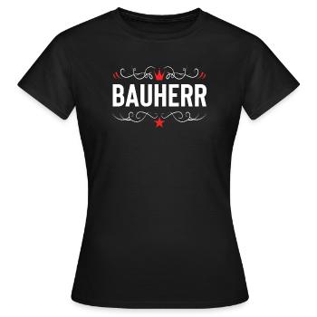 Client House Construction - Women's T-Shirt - black - Front - AI Model Female 172 dark (172cm)