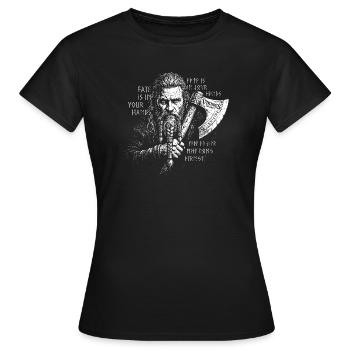 Fate is in your Hands - Women's T-Shirt - black - Front - AI Model Female 172 dark (172cm)