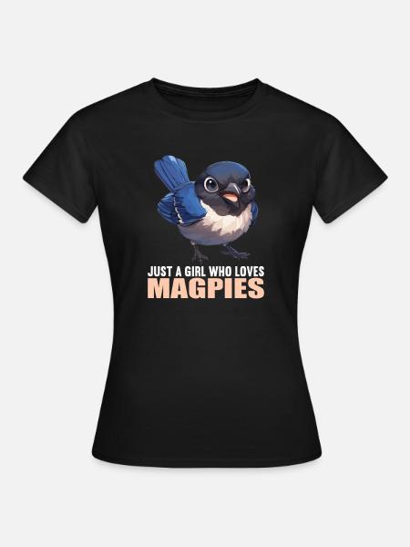 Elstern Elster - Frauen T-Shirt - Schwarz