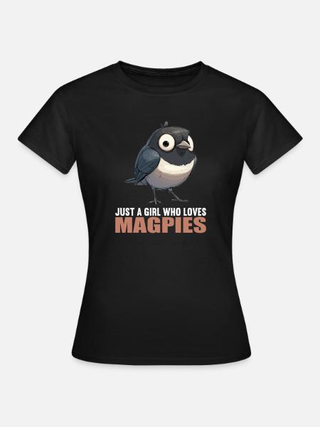 Elstern Elster - Frauen T-Shirt - Schwarz