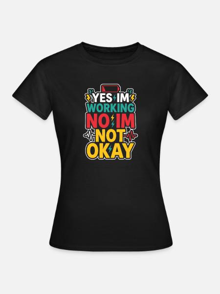 Nachtschicht-krankenschwester, Müde - Frauen T-Shirt - Schwarz
