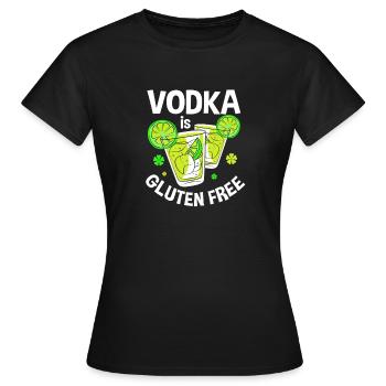 Glutenfrei - Frauen T-Shirt - Schwarz - Vorne - AI Model Female 172 dark (172cm)