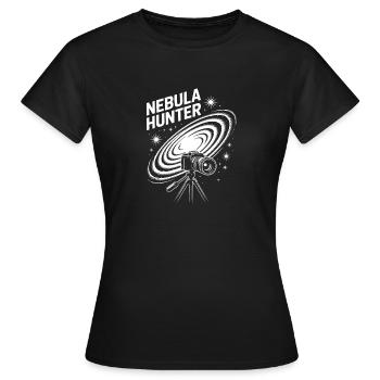 Nebula Hunter Cosmic Telescope - Women's T-Shirt - black - Front - AI Model Female 172 dark (172cm)