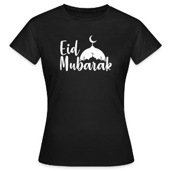 Eid Mubarak - Frauen T-Shirt - Schwarz - Vorne - AI Model Female 172 dark (172cm)