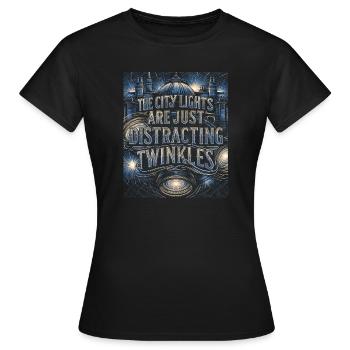 Celestial Constellation Astrology Gift - Women's T-Shirt - black - Front - AI Model Female 172 dark (172cm)