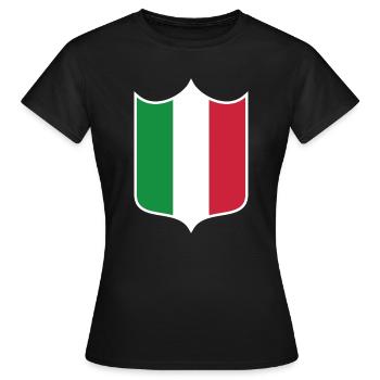 Italy - Women's T-Shirt - black - Front - AI Model Female 172 dark (172cm)