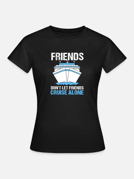 Kreuzfahrtschiff Kreuzfahrt - Frauen T-Shirt - Schwarz