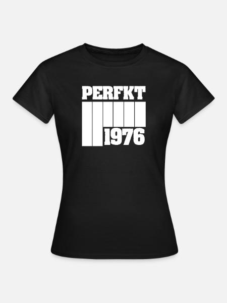 Einzigartig 1976 - Frauen T-Shirt - Schwarz