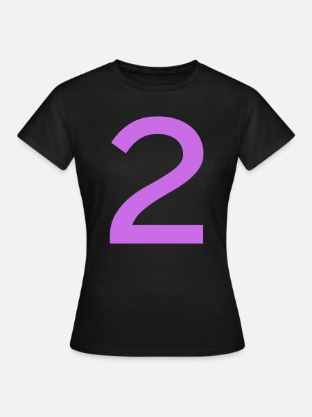 2 - Frauen T-Shirt - Schwarz