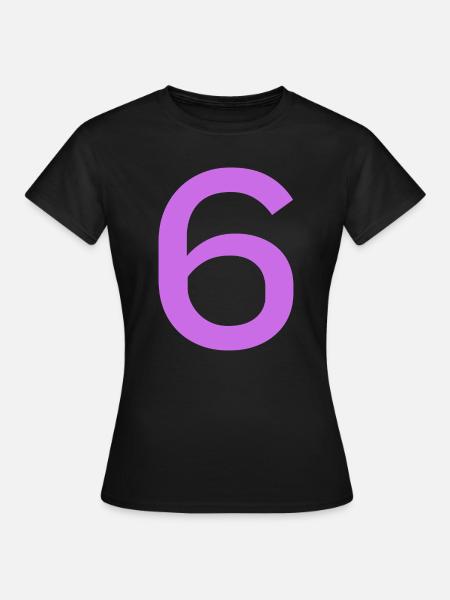 6 - Frauen T-Shirt - Schwarz