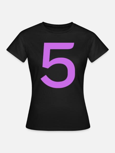 5 - Frauen T-Shirt - Schwarz
