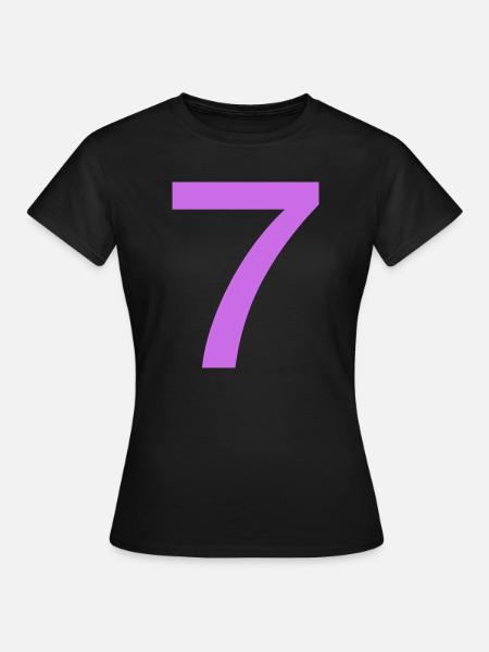 7 - Frauen T-Shirt - Schwarz