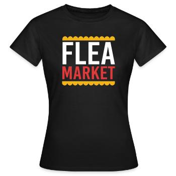 Flea market flea market - Women's T-Shirt - black - Front - AI Model Female 172 dark (172cm)