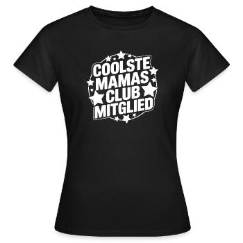 Coolest Mom's Club Member - Women's T-Shirt - black - Front - AI Model Female 172 dark (172cm)