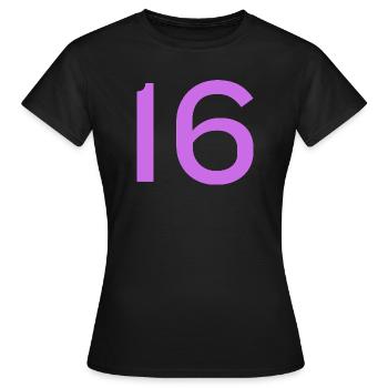 16 - T-shirt Femme - noir - Devant - AI Model Female 172 dark (172cm)