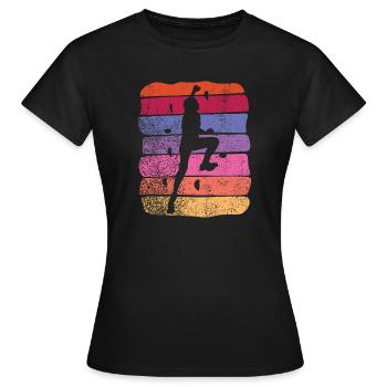 Boulderer Boulder Bouldern - Frauen T-Shirt - Schwarz - Vorne - AI Model Female 172 dark (172cm)