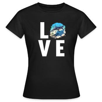 Raies Manta Raies - T-shirt Femme - noir - Devant - AI Model Female 172 dark (172cm)