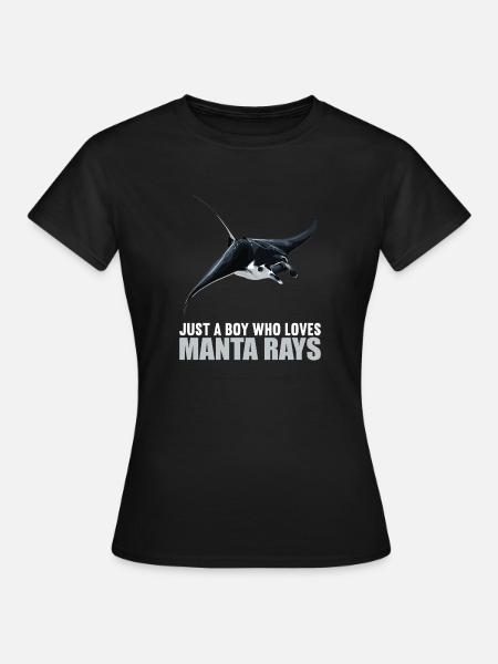 Rochen Mantarochen - Frauen T-Shirt - Schwarz