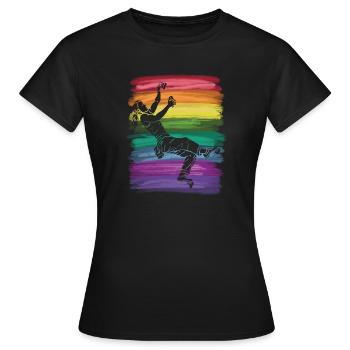 Boulderer Boulder Bouldern - Frauen T-Shirt - Schwarz - Vorne - AI Model Female 172 dark (172cm)