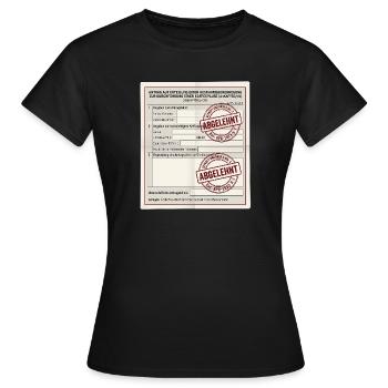 Antrag auf Kaffeepause - Frauen T-Shirt - Schwarz - Vorne - AI Model Female 172 dark (172cm)