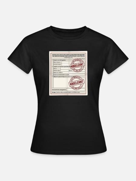 Antrag auf Kaffeepause - Frauen T-Shirt - Schwarz