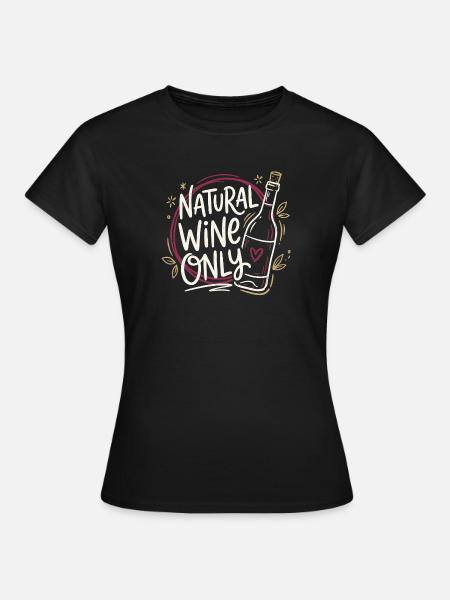 Natural Wine Lover - Frauen T-Shirt - Schwarz