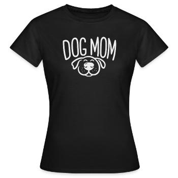 Maman de chien - Conception de maman de chien avec chien endormi - T-shirt Femme - noir - Devant - AI Model Female 172 dark (172cm)