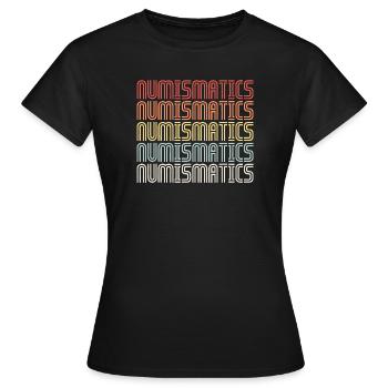 Spectre numismatique - T-shirt Femme - noir - Devant - AI Model Female 172 dark (172cm)