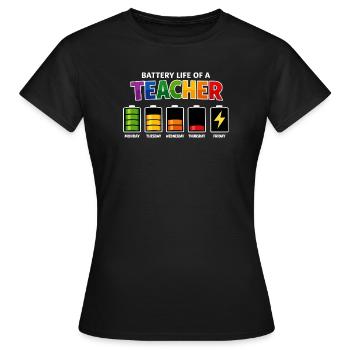 Autonomie d’un enseignant - T-shirt Femme - noir - Devant - AI Model Female 172 dark (172cm)