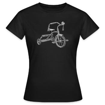 Tricycle - T-shirt Femme - noir - Devant - AI Model Female 172 dark (172cm)