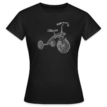 Tricycle - T-shirt Femme - noir - Devant - AI Model Female 172 dark (172cm)