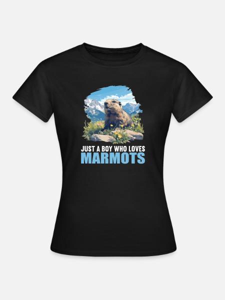 Murmeltiere Murmeltier - Frauen T-Shirt - Schwarz